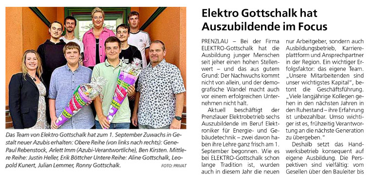 4-Tage-Woche und Karriereplan: Elektro Gottschalk macht Ausbildung zur Chefsache